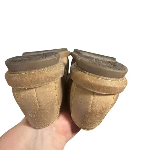 Born Leather Slip On Flats Size 7 Brown Comfort Casual Minimalist - Picture 8 of 10